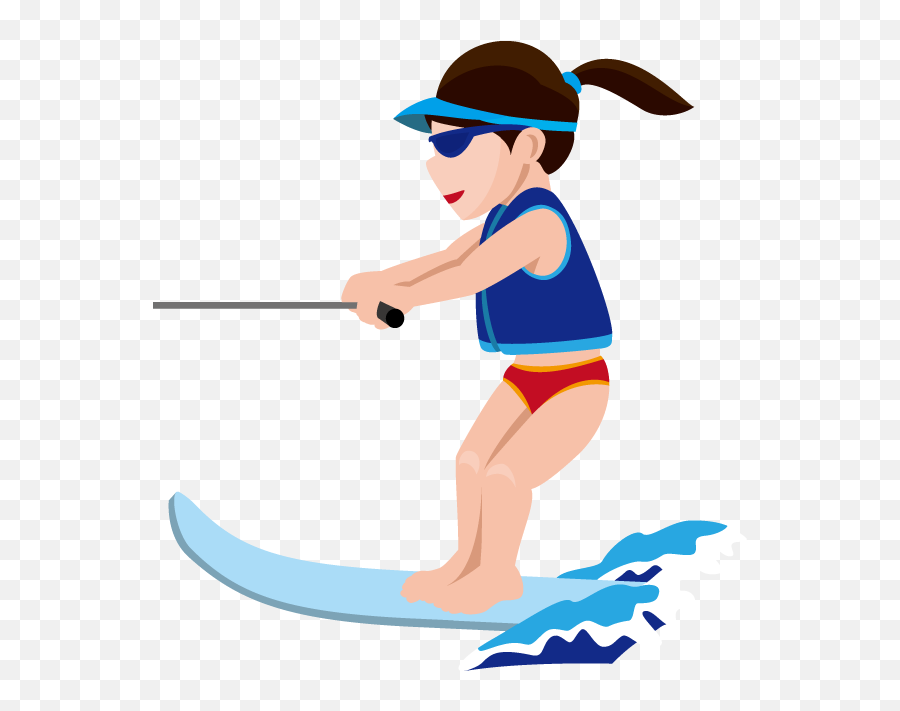 Girls Clipart Skiing Girls Skiing Transparent Free For - Transparent Water Ski Clipart Emoji,Jet Ski Emoji