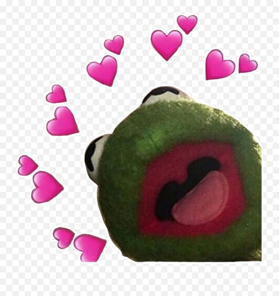 Kermit Heart Meme - Hearts Kermit The Frog Stickers Emoji,Cat Heart Emoji Meme