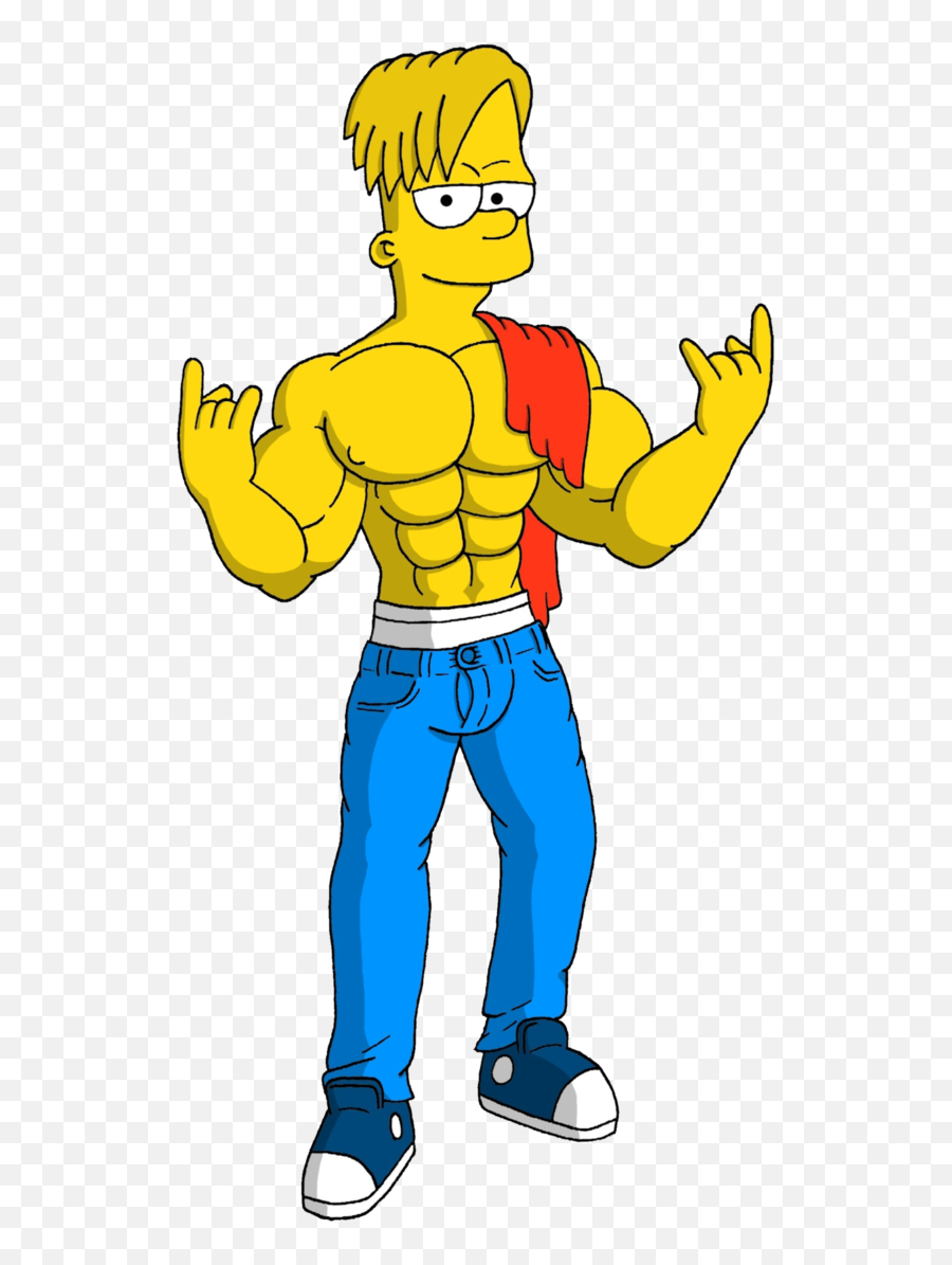 Muscle Clipart Up Arm Muscle Up Arm Transparent Free For - Bart Simpson Muscle Emoji,Arm Emoji