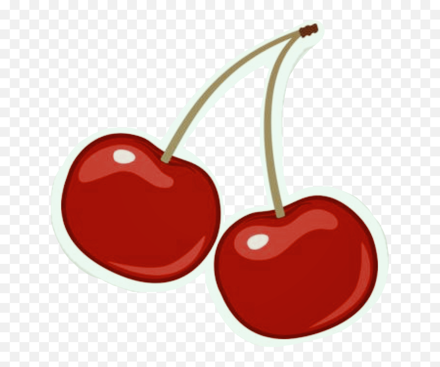 Cherry Cherries Red Emoji Retro - Cartoon Cherries,Cherries Emoji ...