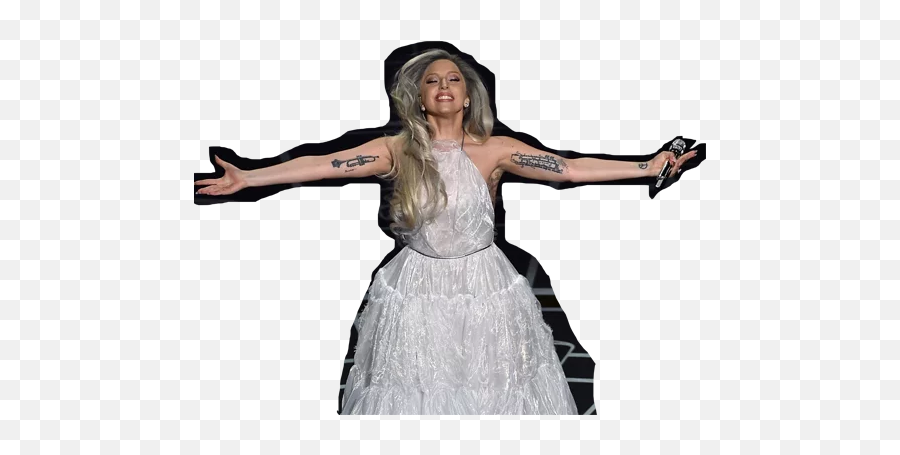 Lady Gaga Reactions Stickers For Telegram - Costume Hat Emoji,Dancing Girl Emoji Costume