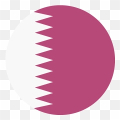 Qatar Flag Vector Emoji Icon - Circle Png