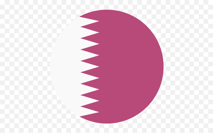 Qatar Flag Vector Emoji Icon - Qatar Circle Flag Png,Iphone Emoji Flags