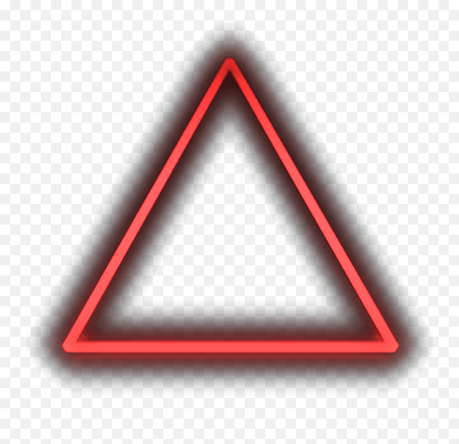 Red And Black Neon Triangle - Red Neon Triangle Png Emoji,Red Triangle Emoji