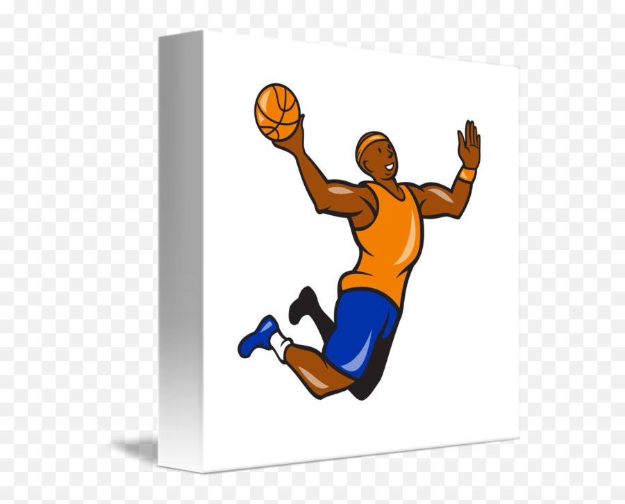 Basketball Player Dunking Picture - Dunk Basketball Cartoon Emoji,Slam Dunk Emoji