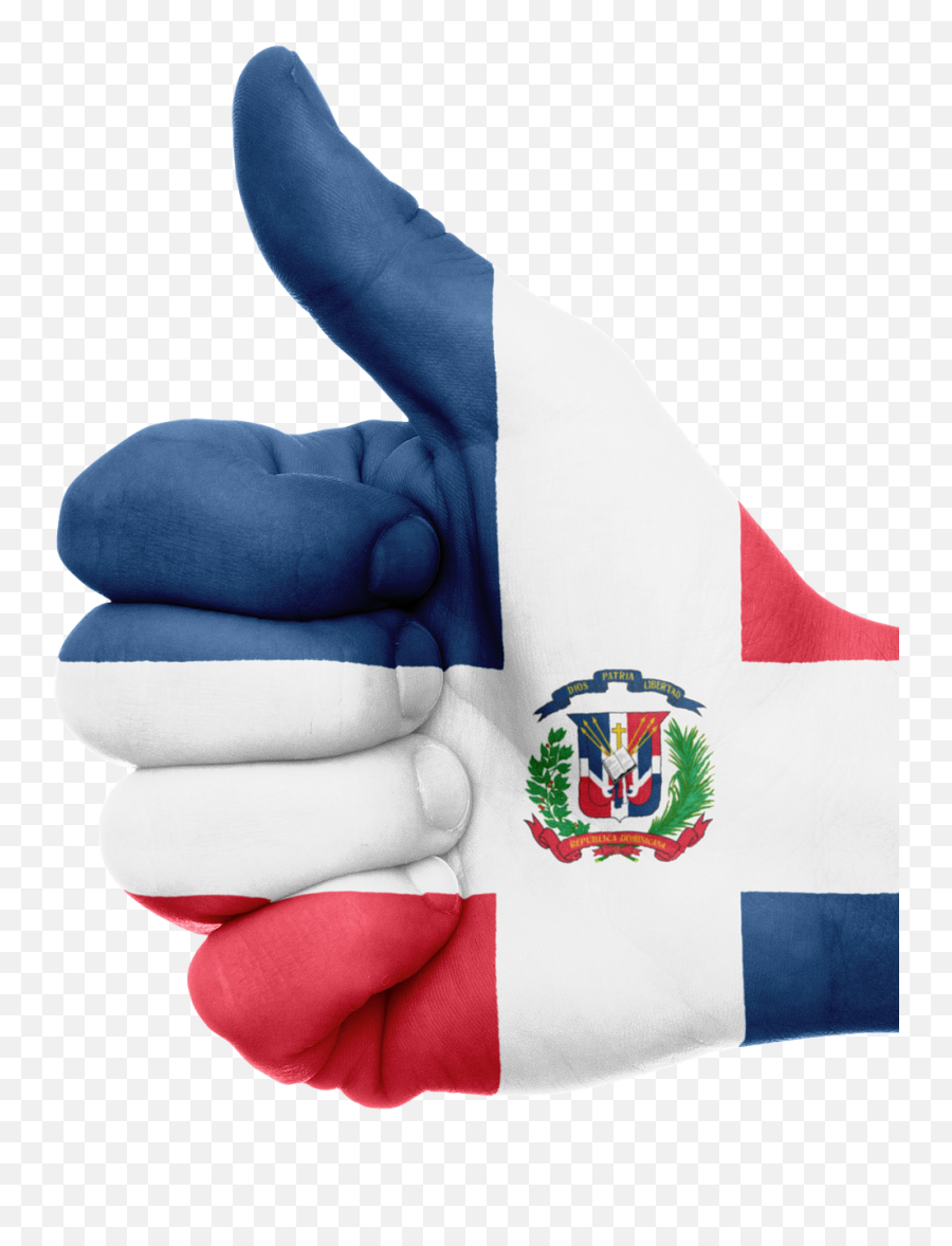 Dominican Republic Flag Hand National Fingers - Dominican Republic Flag Hand Emoji,Dominican Flag Emoji