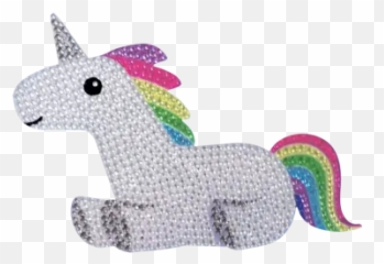 Rainbow Unicorn Rhinestone Decals - Emoji