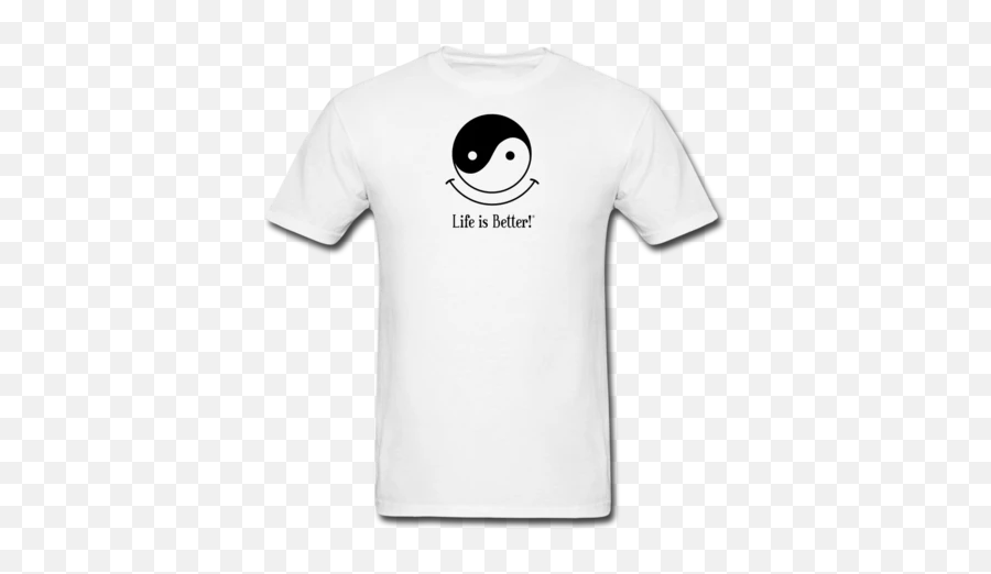 Yin And Yang With A Smile - T Shirt Emoji,Yin And Yang Emoticon