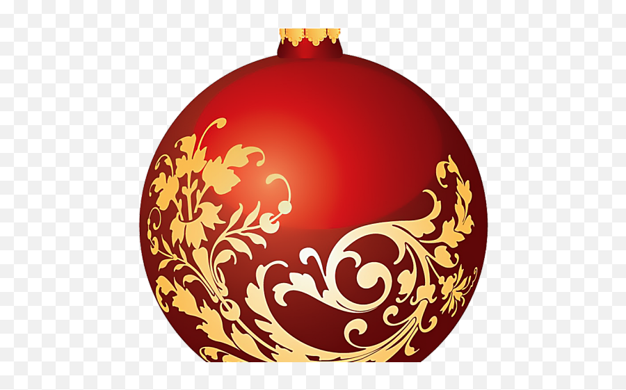 Christmas Ball Clipart Free Clip Art - Christmas Red Ornaments Clipart Png Emoji,Emoji Christmas Balls