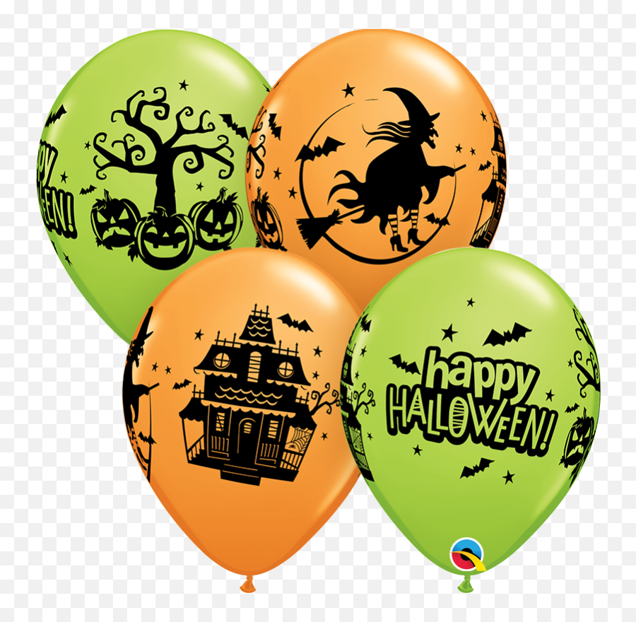 11 Latex Balloon Witch Hunting 50 Count Bargain Balloons - Balloon Emoji,Emoji Balloons