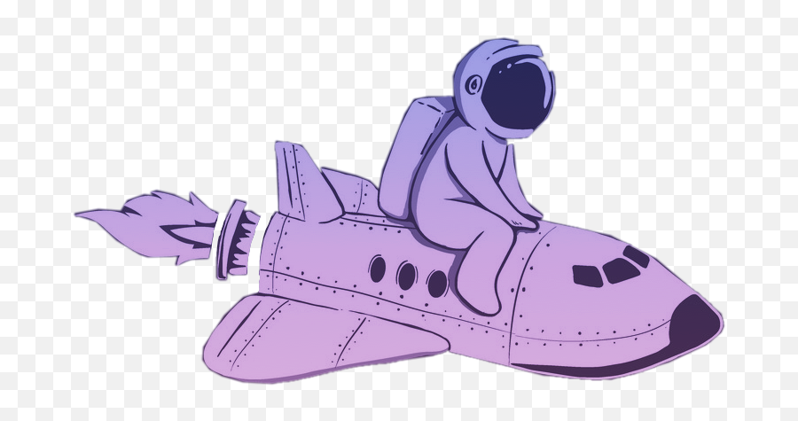 Rocket Rocketship Astronaut Blue Purple - Inflatable Emoji,Rocket Ship Emoji