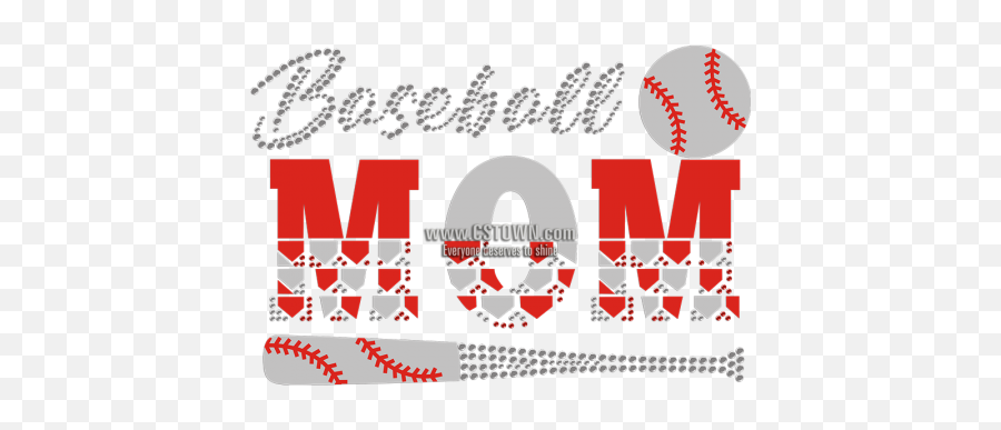 Baseball Mom Flock Rhinestone Transfer - Graphic Design Emoji,Soccer Mom Emoji