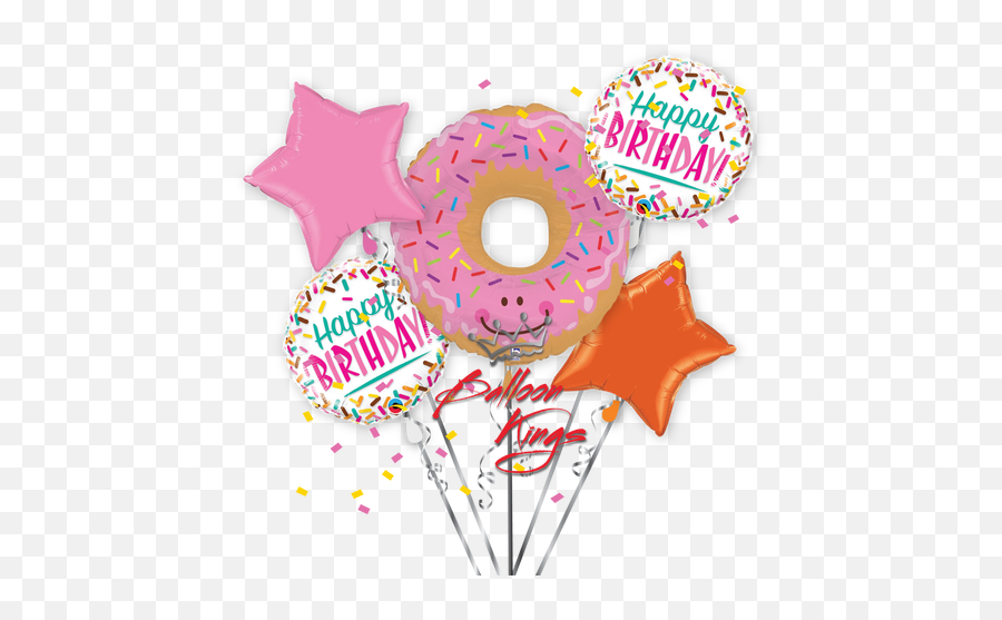 Donut Glazed Bouquet - Donuts Birthday Balloon Bouquet Emoji,Emoji Favors
