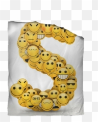 Emoticons letter S Duvet Cover u2022 Pixers - We live to change Smiley Images Letter Emoji