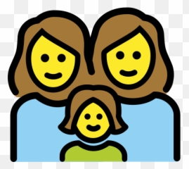 Emoji - Mom Dad And Daughter Emoji,Two Emoji