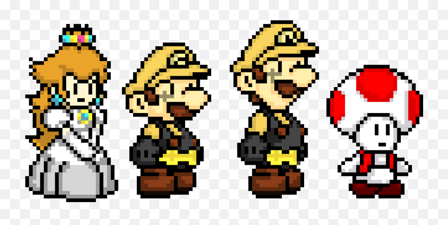 Peach Mario Luigi And Toad Pixel Art Maker - Pixel Art Grid Mario Emoji,Peach Emoticon