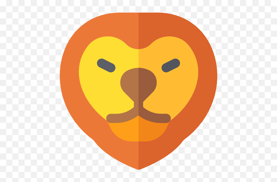 Lion - Free Animals Icons Clip Art Emoji,Lion Emoticon