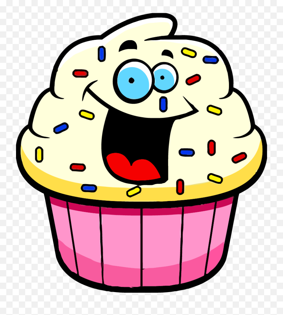 Cartoon Cupcake Clipart - Cartoon Cupcake Clip Art Emoji,Cupcake Emoticon