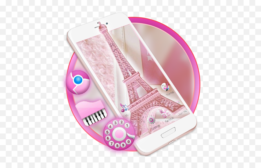 Pink Shiny Eiffel Paris Launcher Theme Live Hd U2013 Google Play - Smartphone Emoji,Unicorn Emoji Tinder