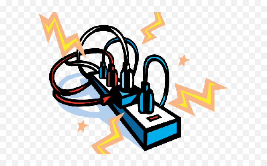 Plug Clipart Electricity Safety - Png Download Full Size Too Many Plugs In Outlet Clipart Emoji,The Plug Emoji