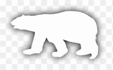 Clipart - Polar Bear Silhouette Clipart Emoji,Polar Bear Emoji
