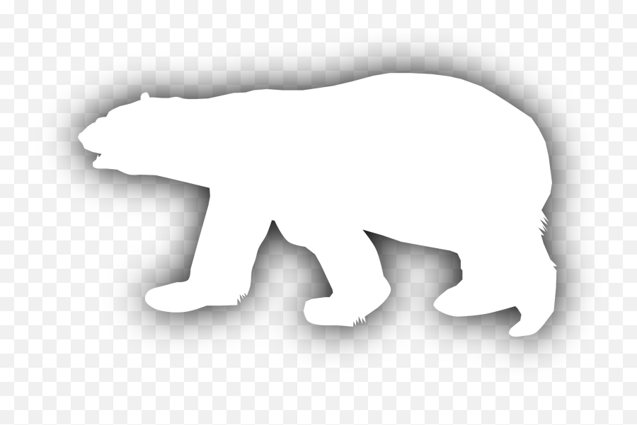 Clipart - Polar Bear Silhouette Clipart Emoji,Polar Bear Emoji