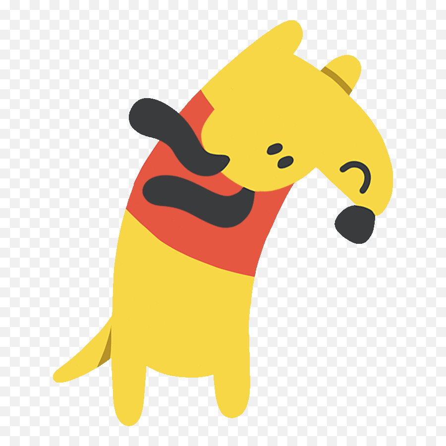 Project Stretch The Dog - Greg Gunn Transparent Stretching Animal Gif Emoji,Facebook Rainbow Emoticon
