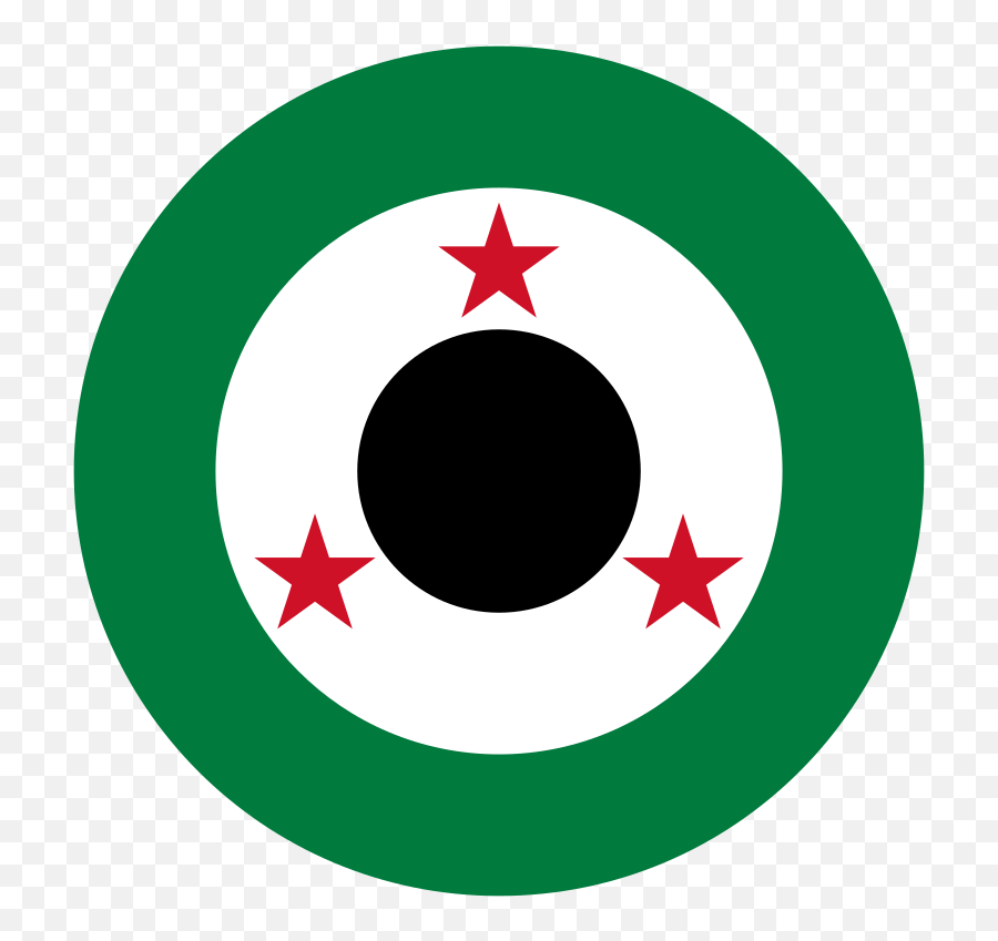 Roundel Of Syria - Syrian Air Force Roundel Emoji,Syrian Flag Emoji
