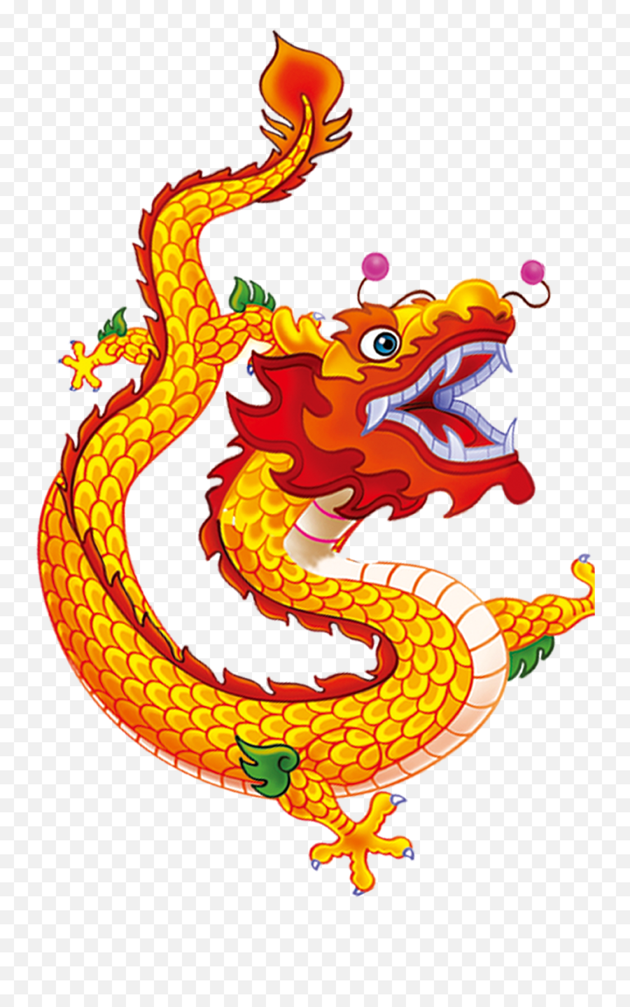 Shenron Chinese Dragon Cartoon - Dragon Cartoon Creative Png Emoji,Dragon Emoji Png