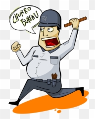 Action Police - Cartoon Clipart Full Size Baseball Equipment Emoji