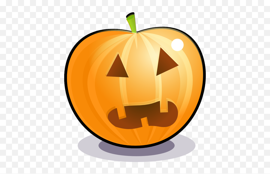 Orange Pumpkin Vector Illustration - Scared Pumpkins Png Emoji,Pumpkin Emoticon