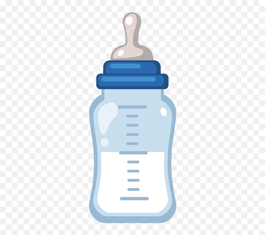 Vector Material Loaded Milk Baby Bottle - Transparent Baby Bottle Png Emoji,Milk Bottle Emoji