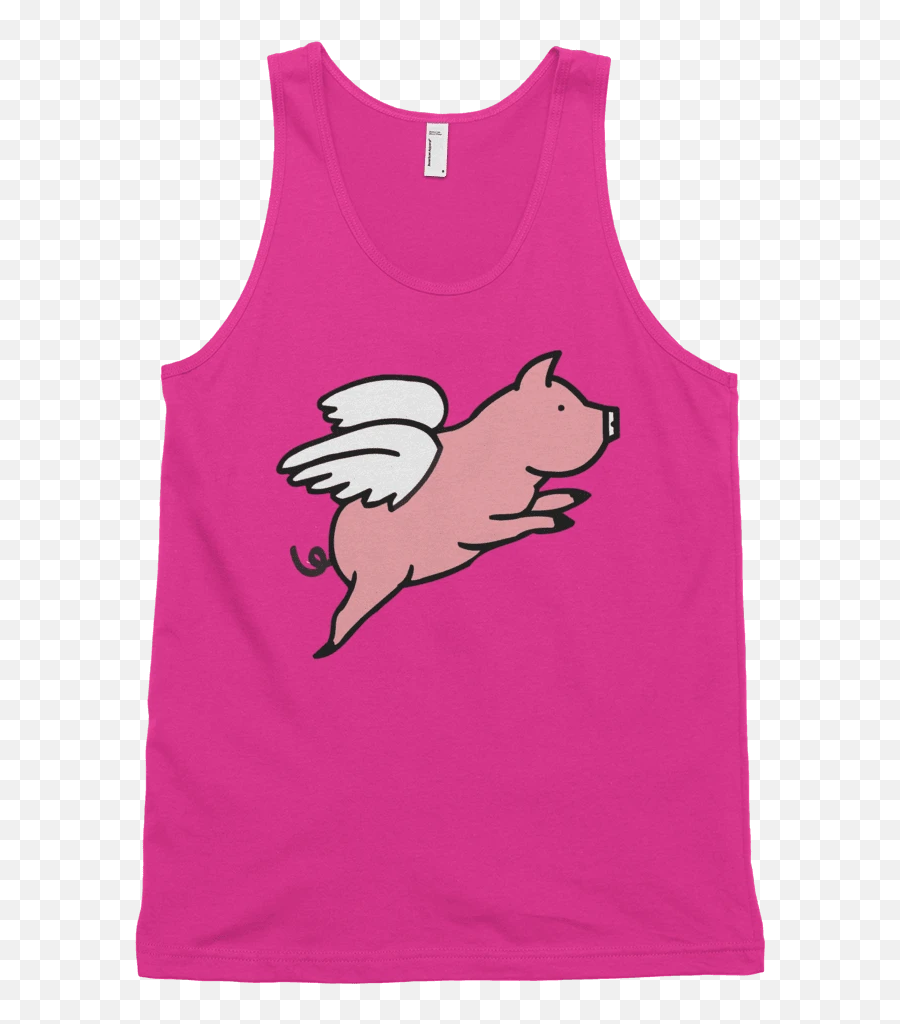 Tank Tops Tagged - Sleeveless Shirt Emoji,Pink Flamingo Emoji
