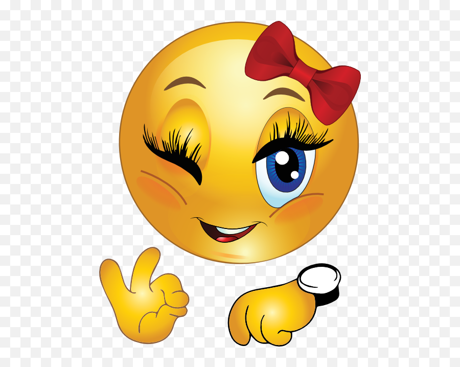 Intime Girl Smiley Emoticon Clipart - Smiley Girly Emoji,Disgusting Emoticon
