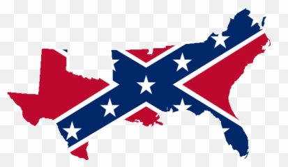 Confederate Flag Map - States Of America Emoji
