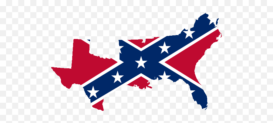 Confederate Flag Map - Confederate States Of America Flag Map Emoji,Confede...