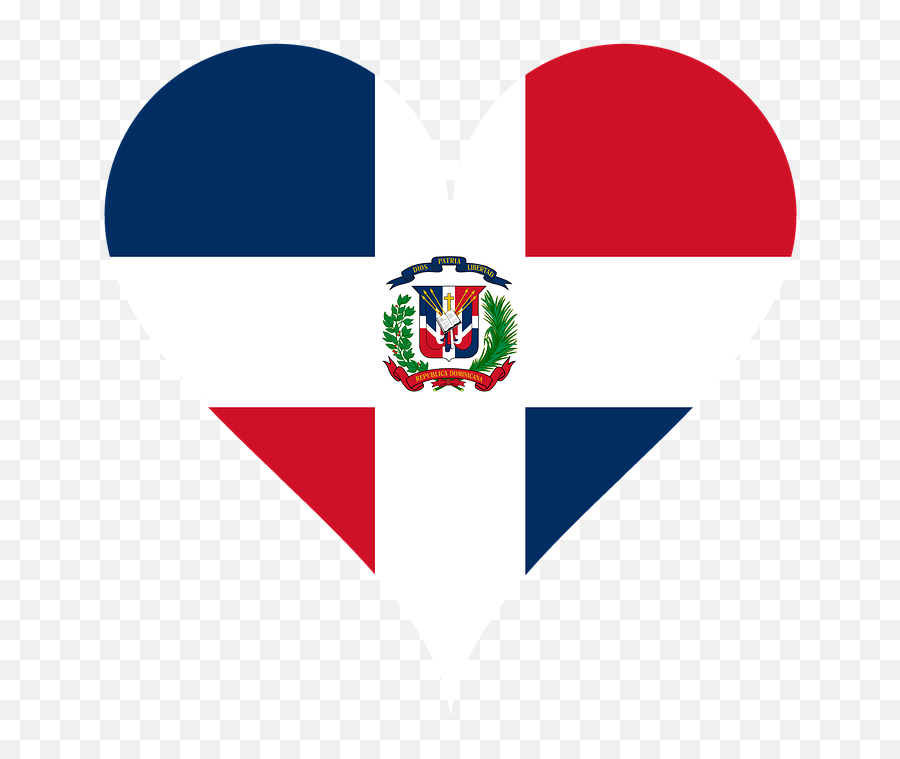 Heart Love Dominican Republic - Dominican Republic Flag Heart Emoji,Dominican Flag Emoji