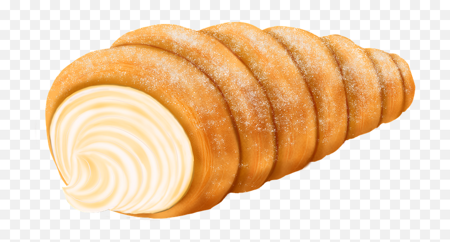 Cream Horn Bread Baking - Cream Horn Clipart Emoji,Champagne Toast Emoji