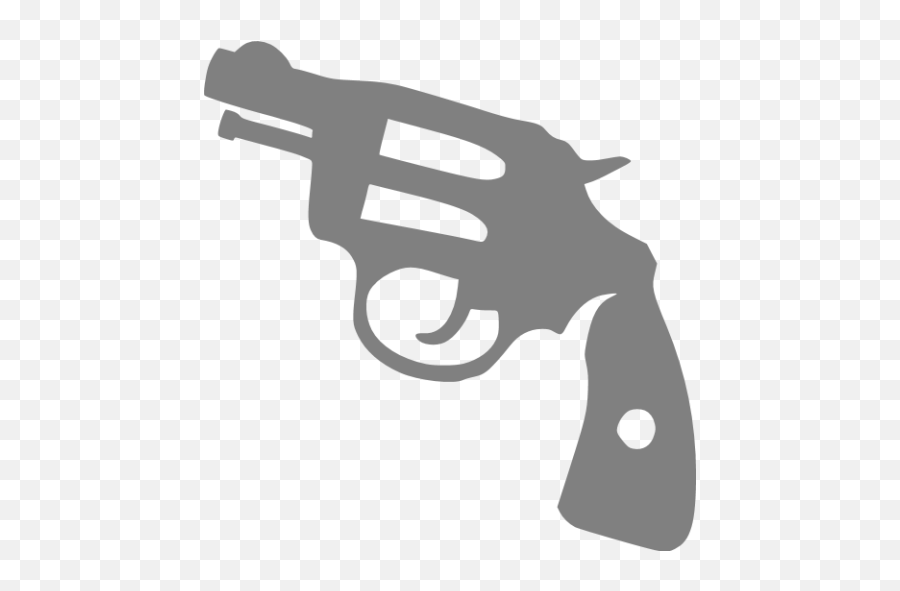 Gray Gun 2 Icon - Gun Png Black Emoji,Pistol Emoticon