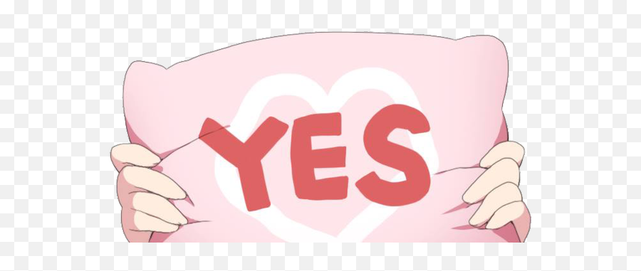 Anime Waifus Say Yes In The New Yes Emoji,Shocked Emoji Pillow