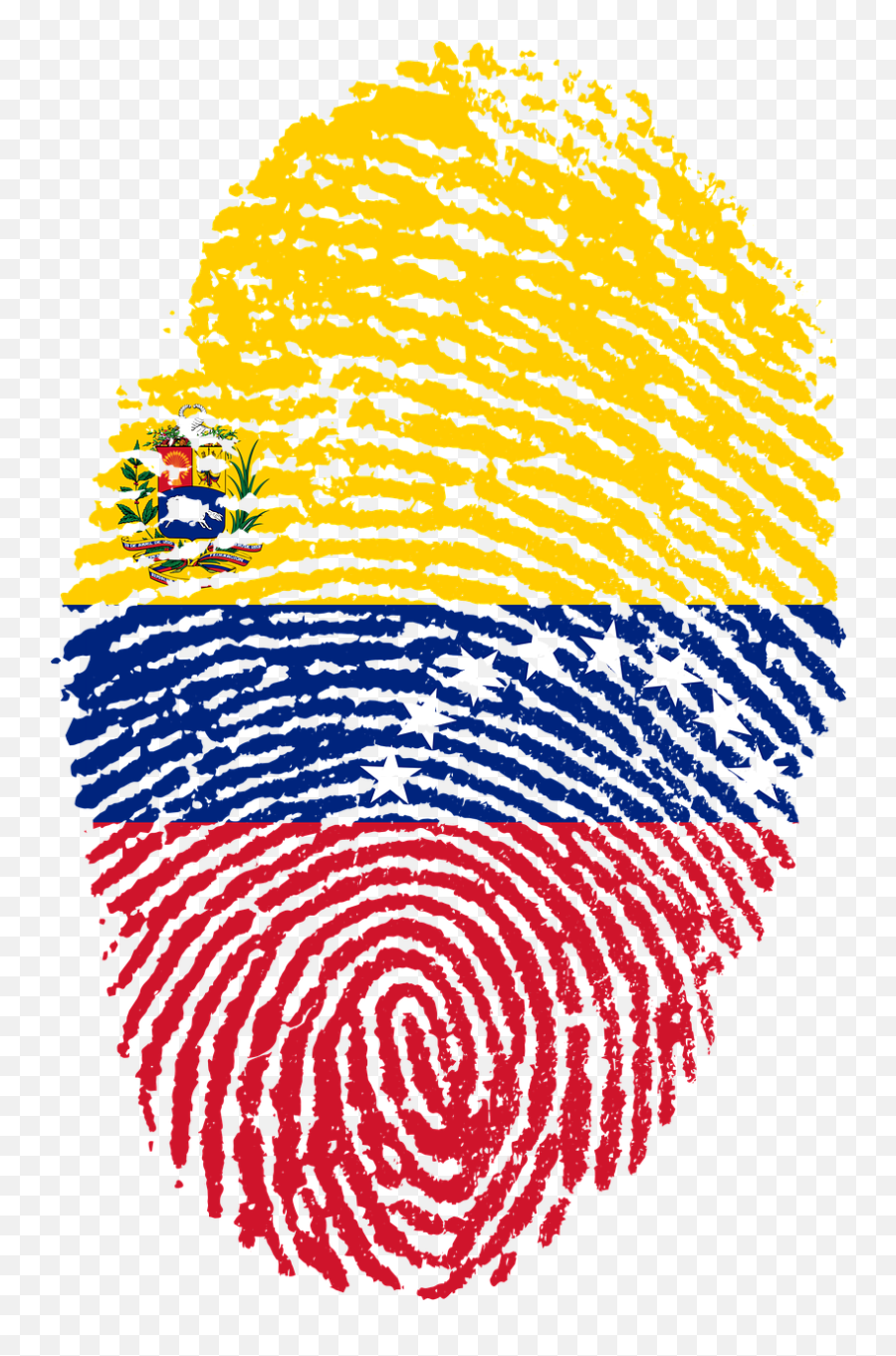 Travel Venezuela Flag Fingerprint Country Pride I Travel - Venezuela Png Emoji,China Flag Emoji