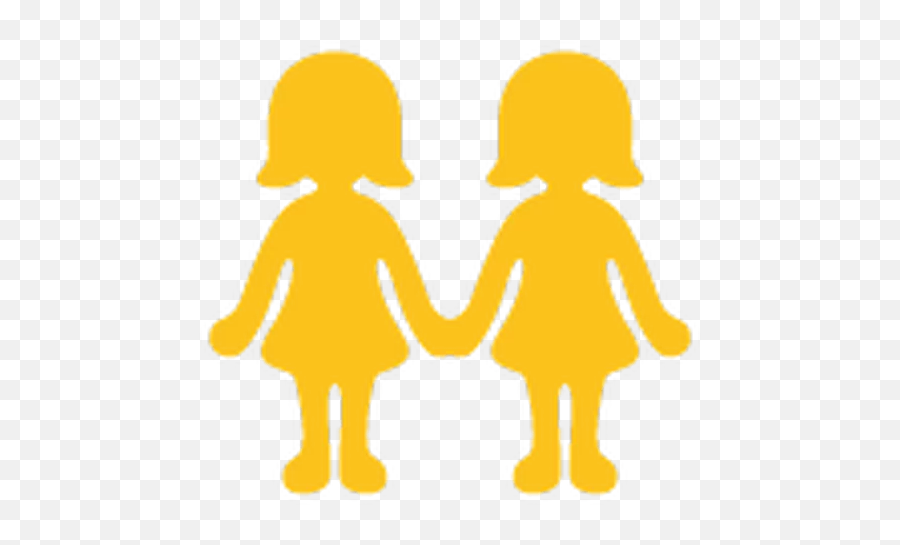 Hangouts Emoji Stickers For Telegram - Two Woman Holding Hands Emoji,Google Hangouts Emojis