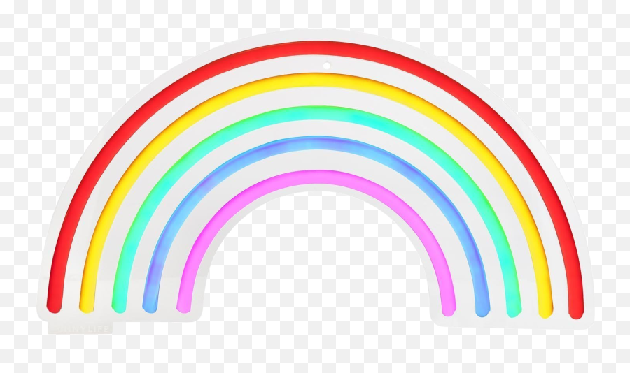 Sunnylife Rainbow Neon Wall Light - Circle Emoji,Brick Wall Emoji