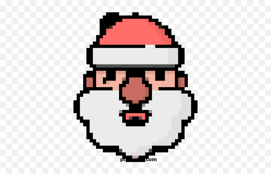 Santa Claus - Printable Pixel Art Clip Art Emoji,Santa Claus Emoticons