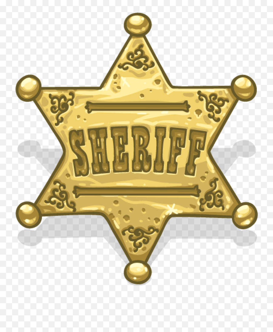 Sheriff Star Png 2 Png Image - Sheriff Badge Transparent Background Emoji,Sheriff Emoji