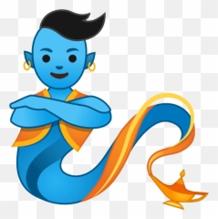 Genie Emoji Clipart - Genie Emoji,Is There A Zombie Emoji