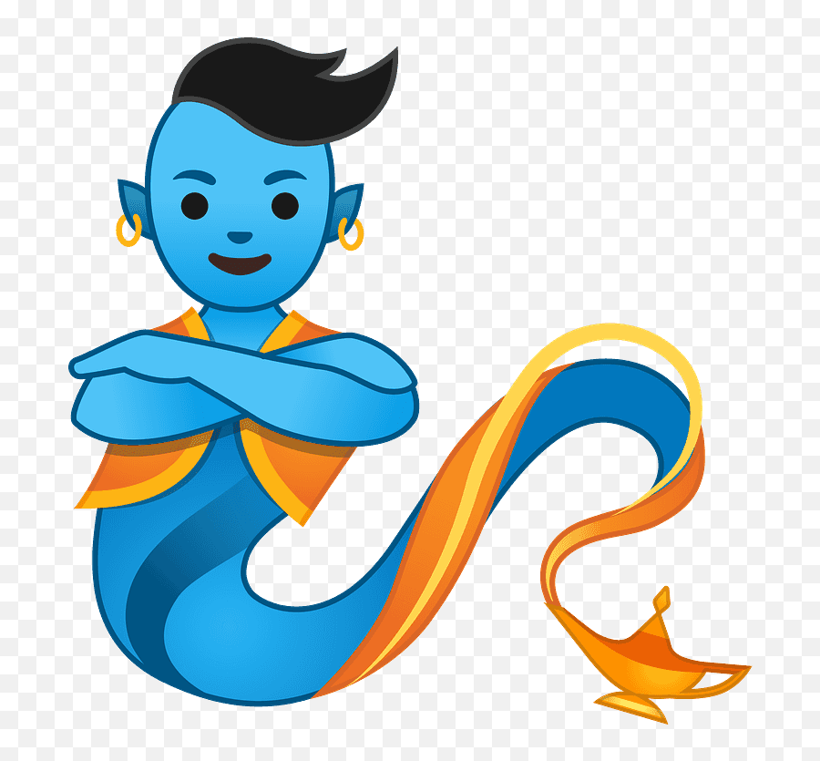 Genie Emoji Clipart - Genie Emoji,Is There A Zombie Emoji