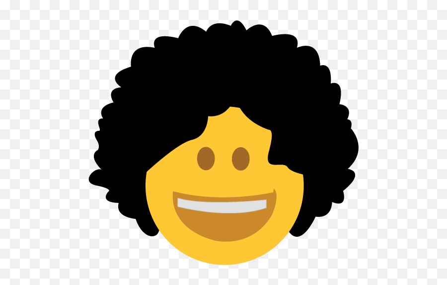 Emojis Wow247 Afro - Emoji With Afro Hair Full Size Png Smily Face Drawn Sticker,Target Emoji