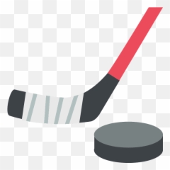 Ice Hockey Emoji Clipart - Stick And Puck