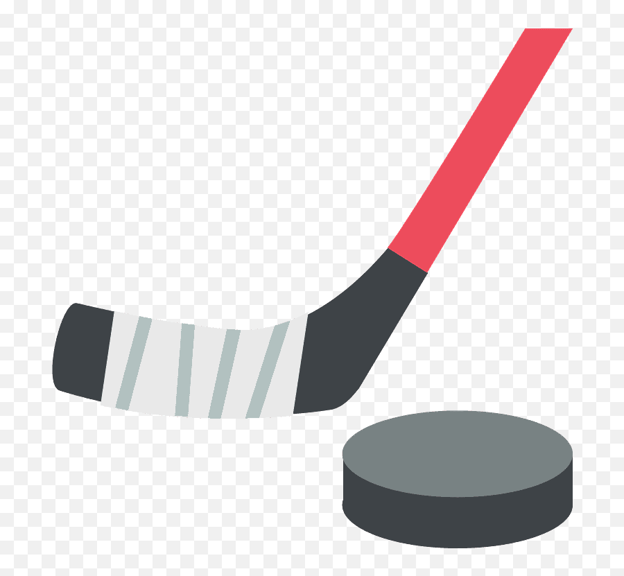 Ice Hockey Emoji Clipart - Hockey Stick And Puck Emoji,Stick Emoji